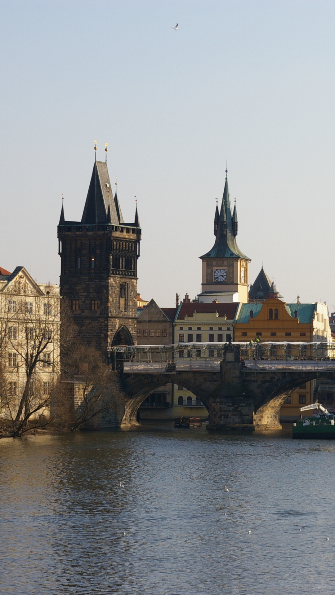 Bâtiment en Béton Brun Près D'un Plan D'eau Pendant la Journée. Wallpaper in 1080x1920 Resolution