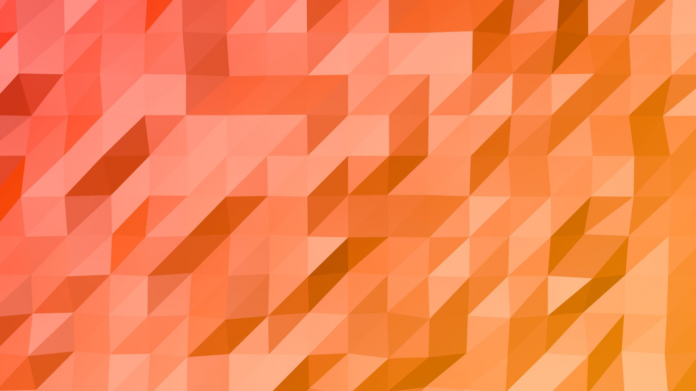 Orange and Yellow Checkered Pattern. Wallpaper in 1366x768 Resolution
