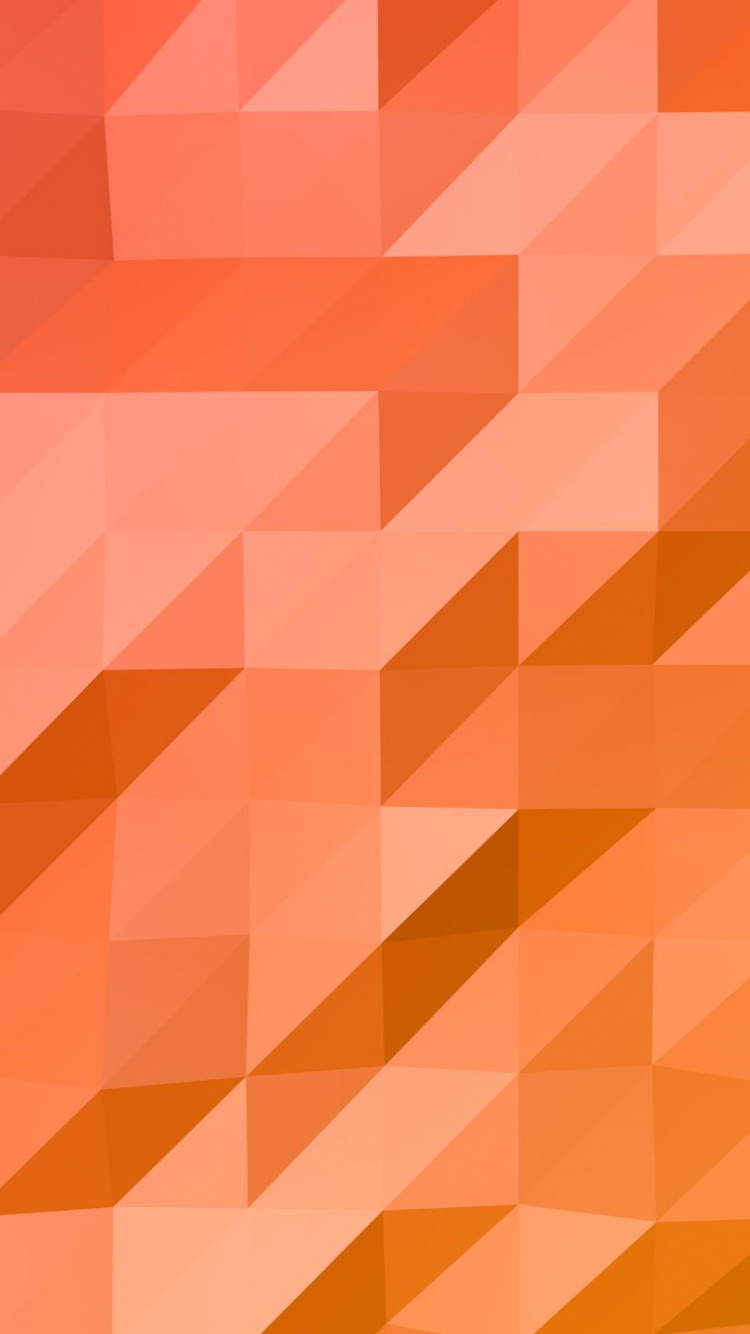 Orange and Yellow Checkered Pattern. Wallpaper in 750x1334 Resolution