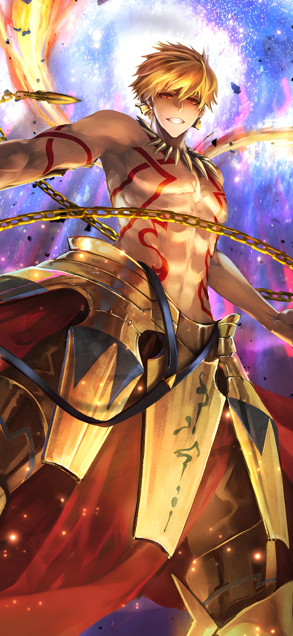 Gilgamesh Fate, Fate Zero, Gilgamesh, Saber, Archer. Wallpaper in 1125x2436 Resolution