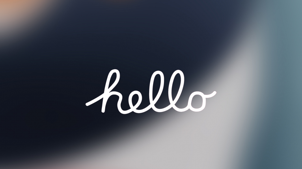 Hello IOS 15. Wallpaper in 1280x720 Resolution