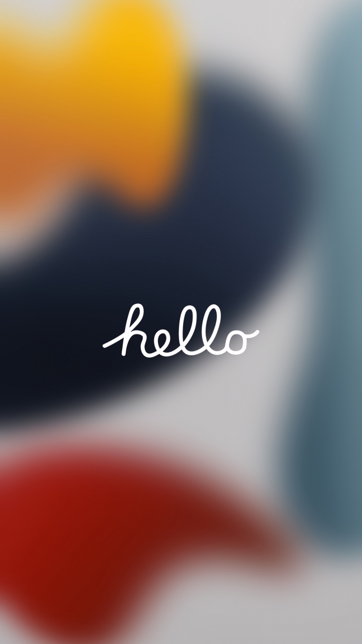 Hello IOS 15. Wallpaper in 720x1280 Resolution