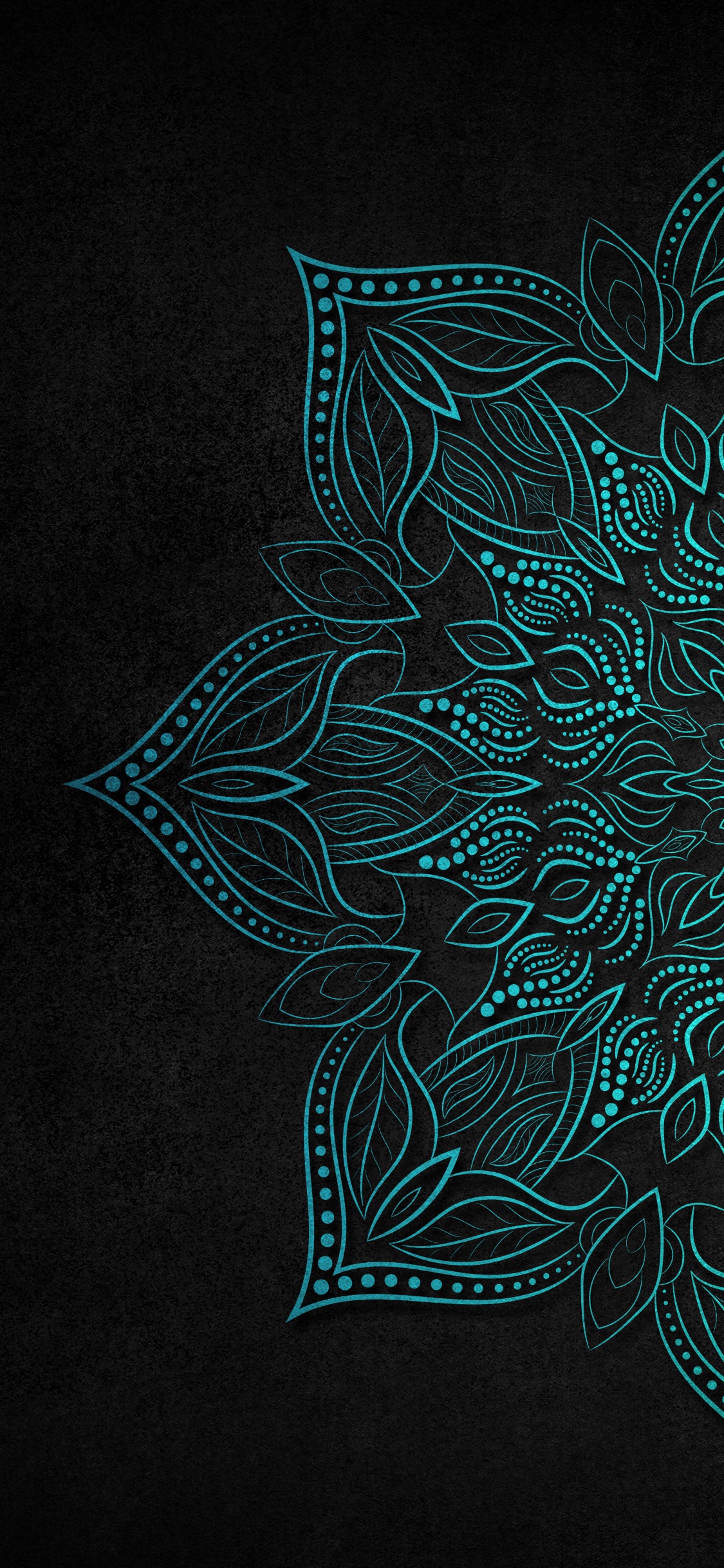 Pattern, Azure, Textile, Plant, Art. Wallpaper in 1125x2436 Resolution