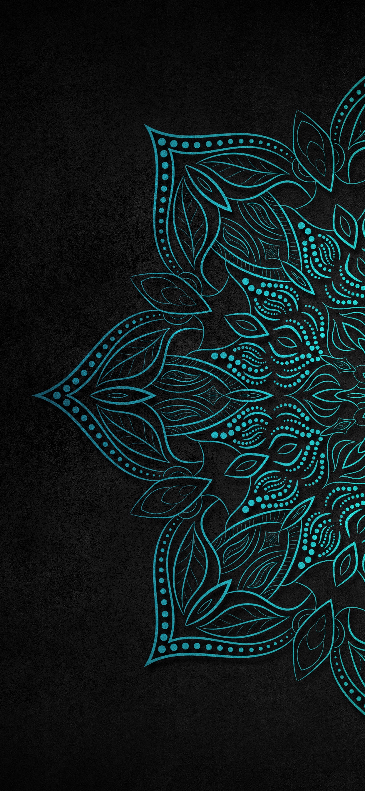Pattern, Azure, Textile, Plant, Art. Wallpaper in 1242x2688 Resolution