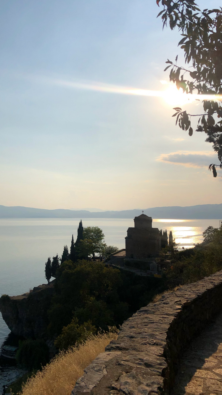 Sea, Water, Coast, Horizon, Bank. Wallpaper in 750x1334 Resolution