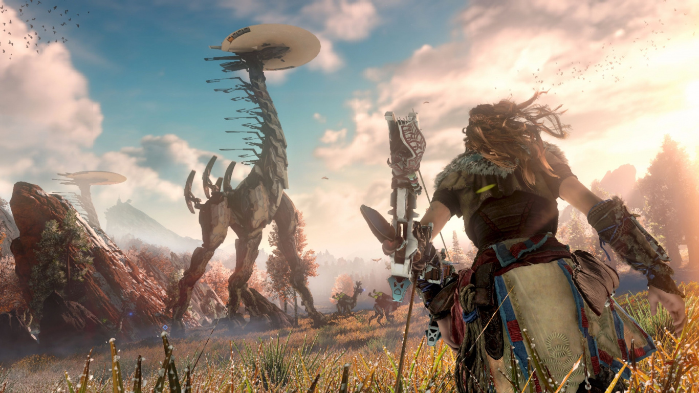 Guerrilla Games, Open World, Playstation 4, pc Game, Strategy Video Game. Wallpaper in 1366x768 Resolution