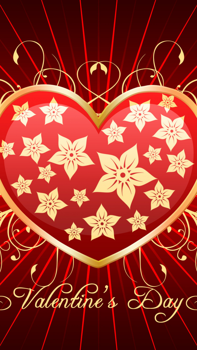 Cœur, Graphique, Illustration, Graphisme, le Jour de Valentines. Wallpaper in 750x1334 Resolution
