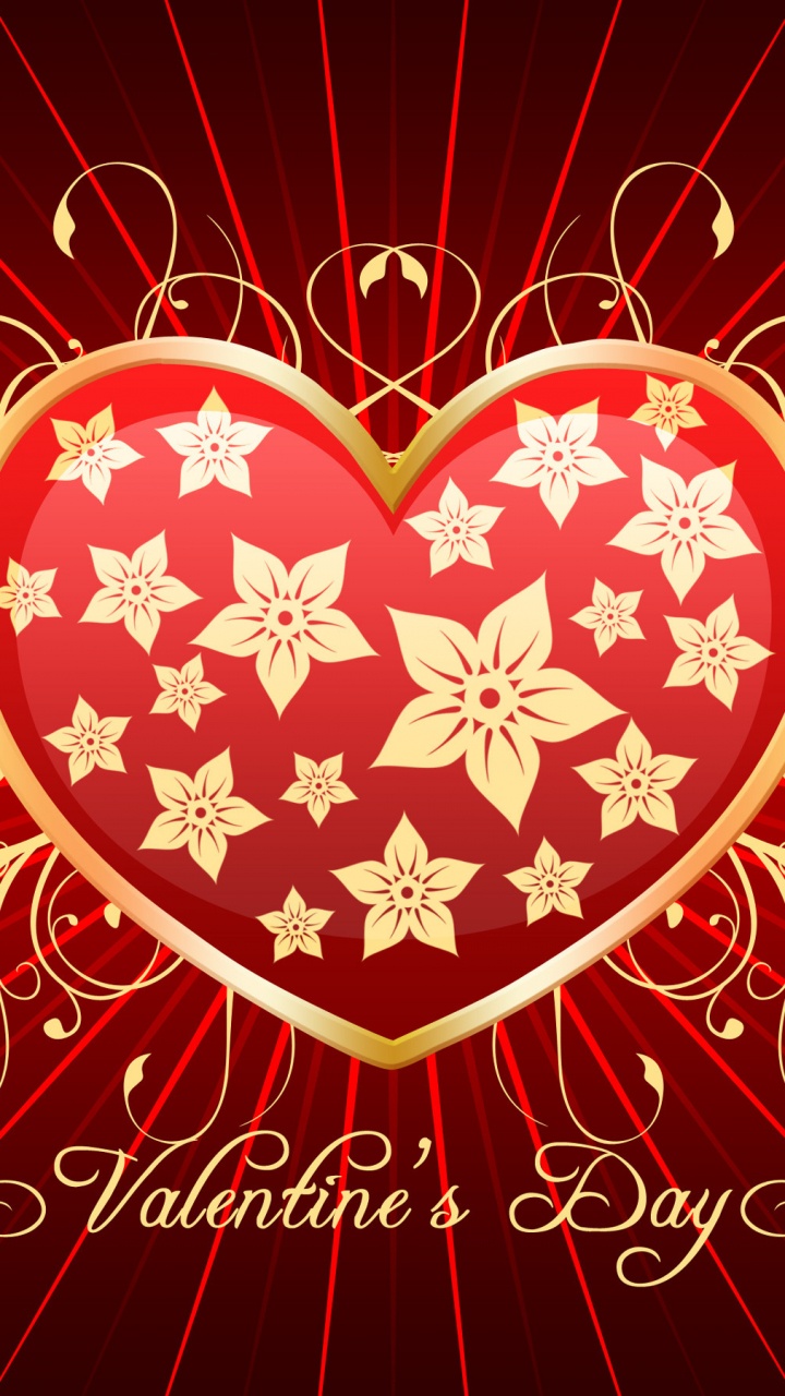 Herzen, Illustration, Grafik-design, Valentines Tag, Text. Wallpaper in 720x1280 Resolution