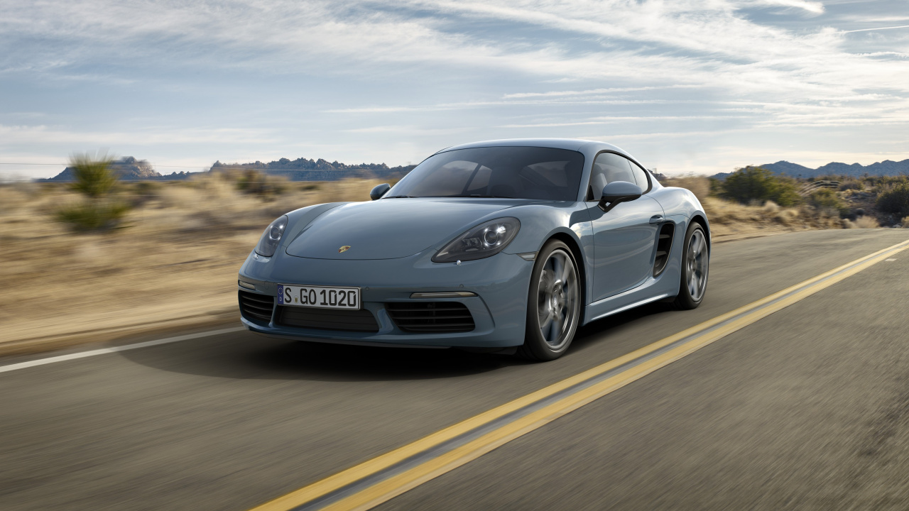 Porsche 911 Noire Sur Route. Wallpaper in 1280x720 Resolution