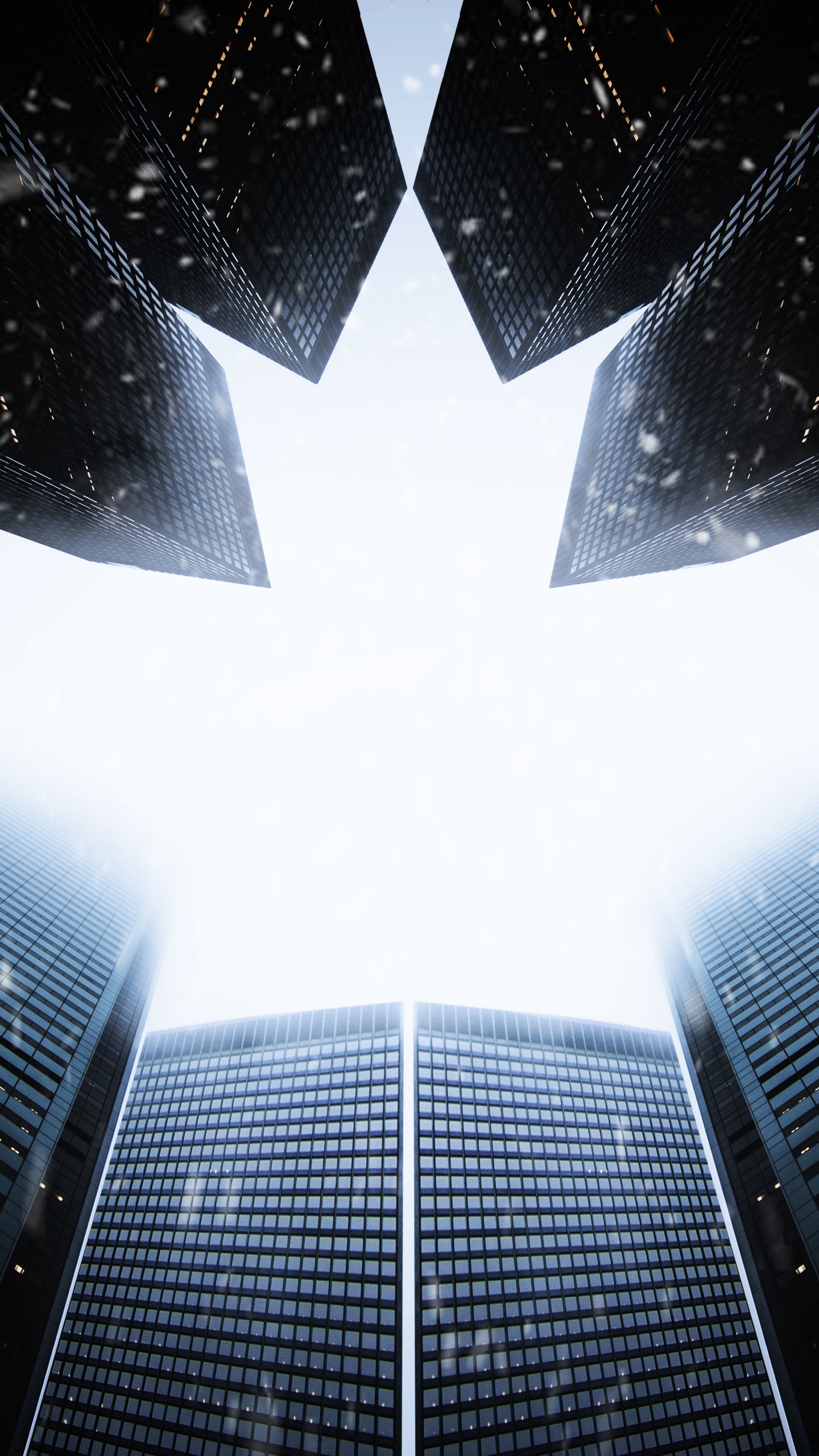 建筑, 抽象艺术, 艺术, 光, 对称 壁纸 1440x2560 允许