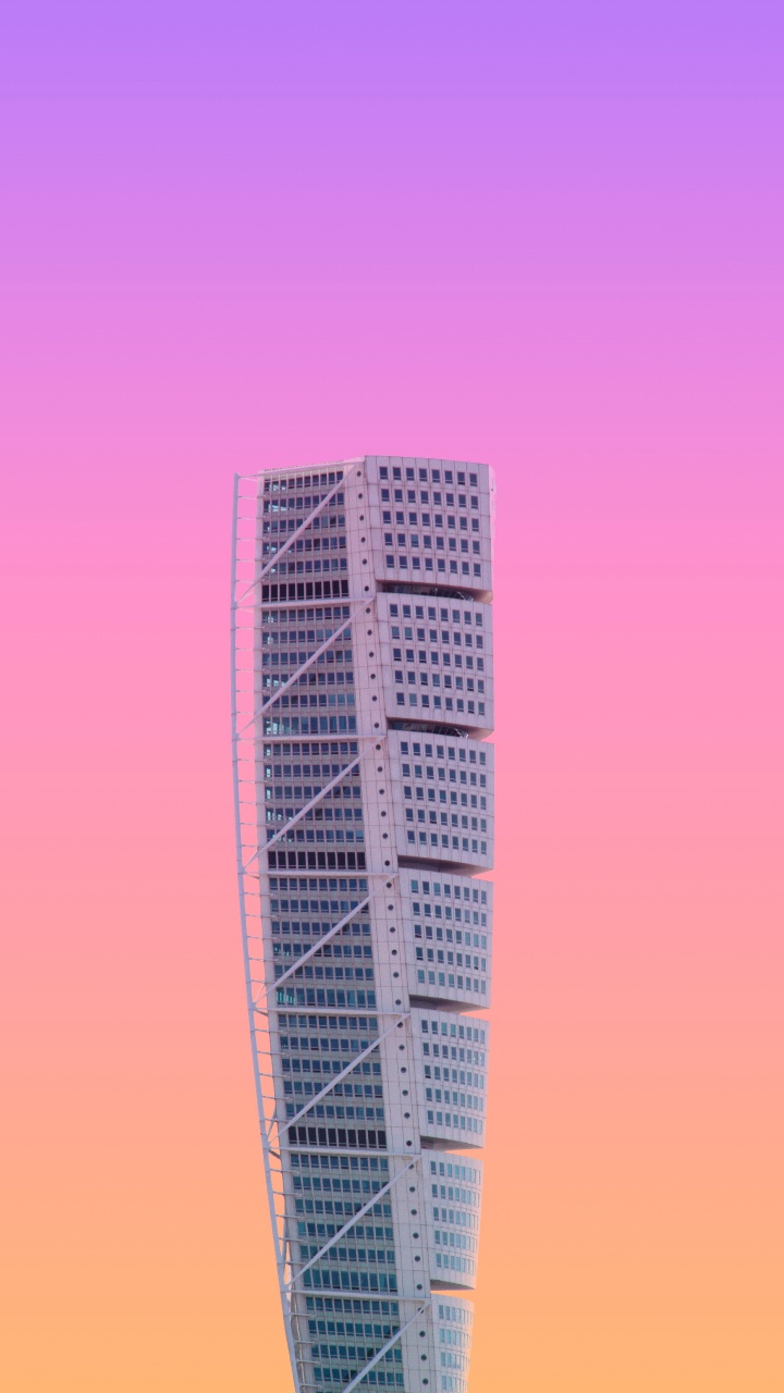 粉红色, 城市, 天空, 塔块, 品红色 壁纸 720x1280 允许