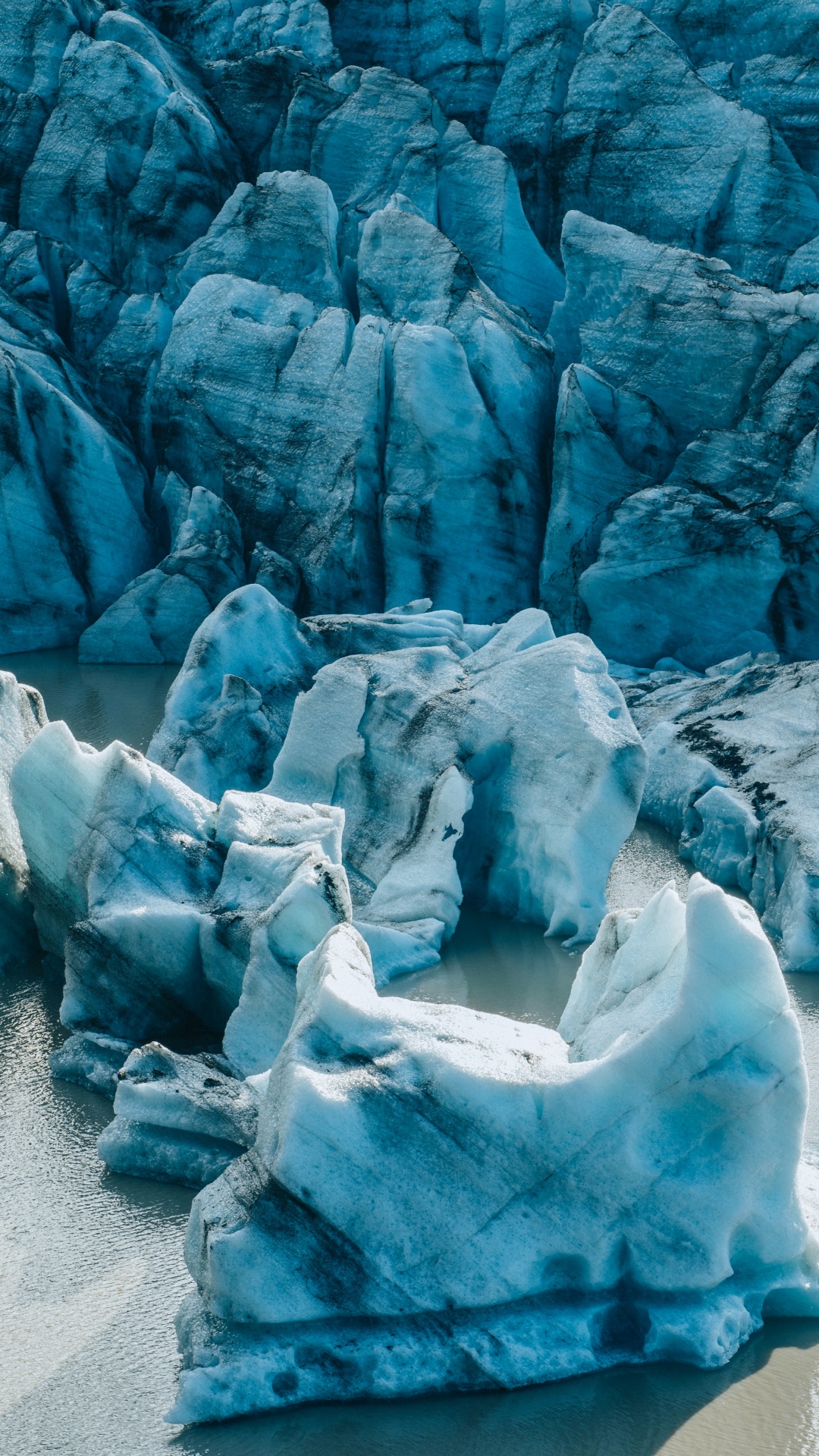 Glacier, Blue, Glacial Landform, Iceberg, Ice. Wallpaper in 1080x1920 Resolution