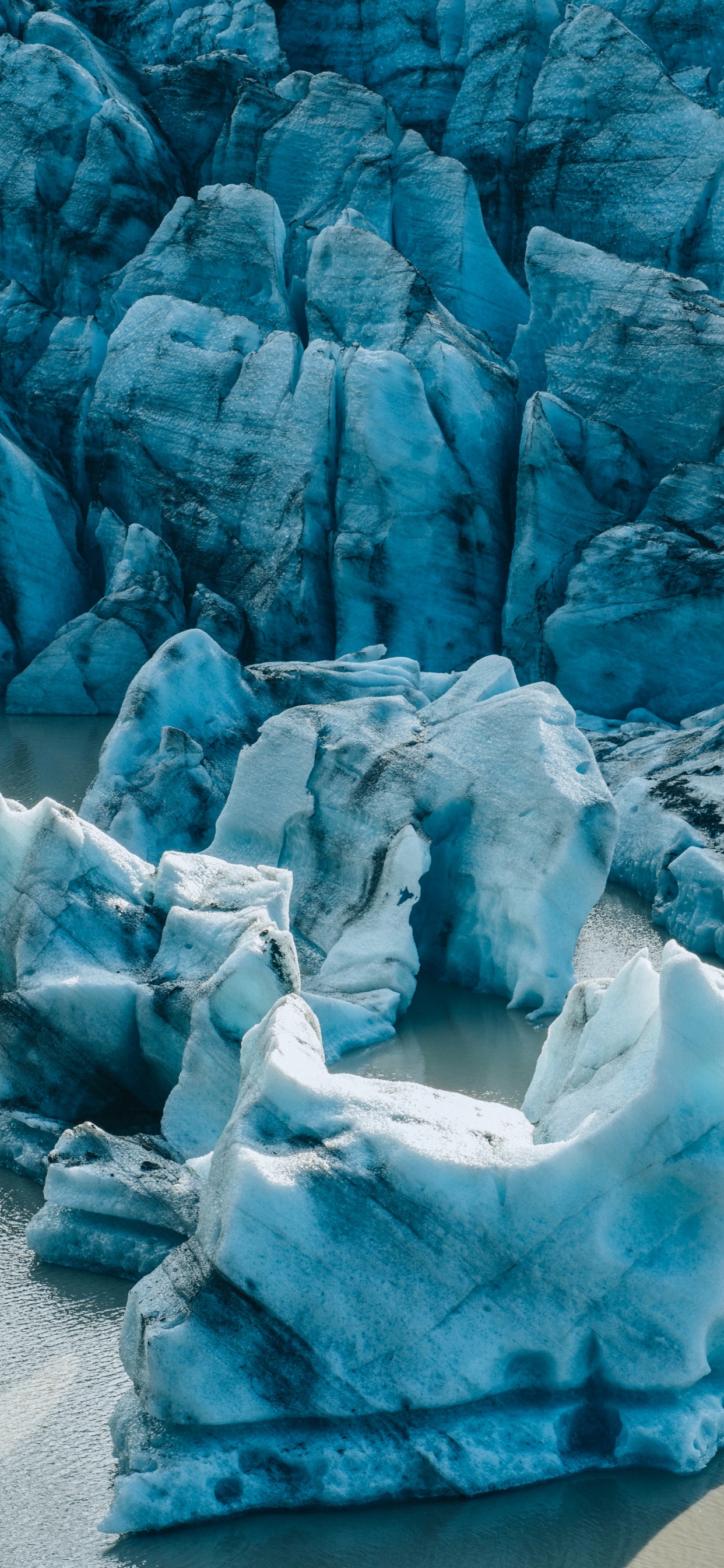 Gletscher, Blau, Gletscher-landform, Eisberg, Türkis. Wallpaper in 1242x2688 Resolution