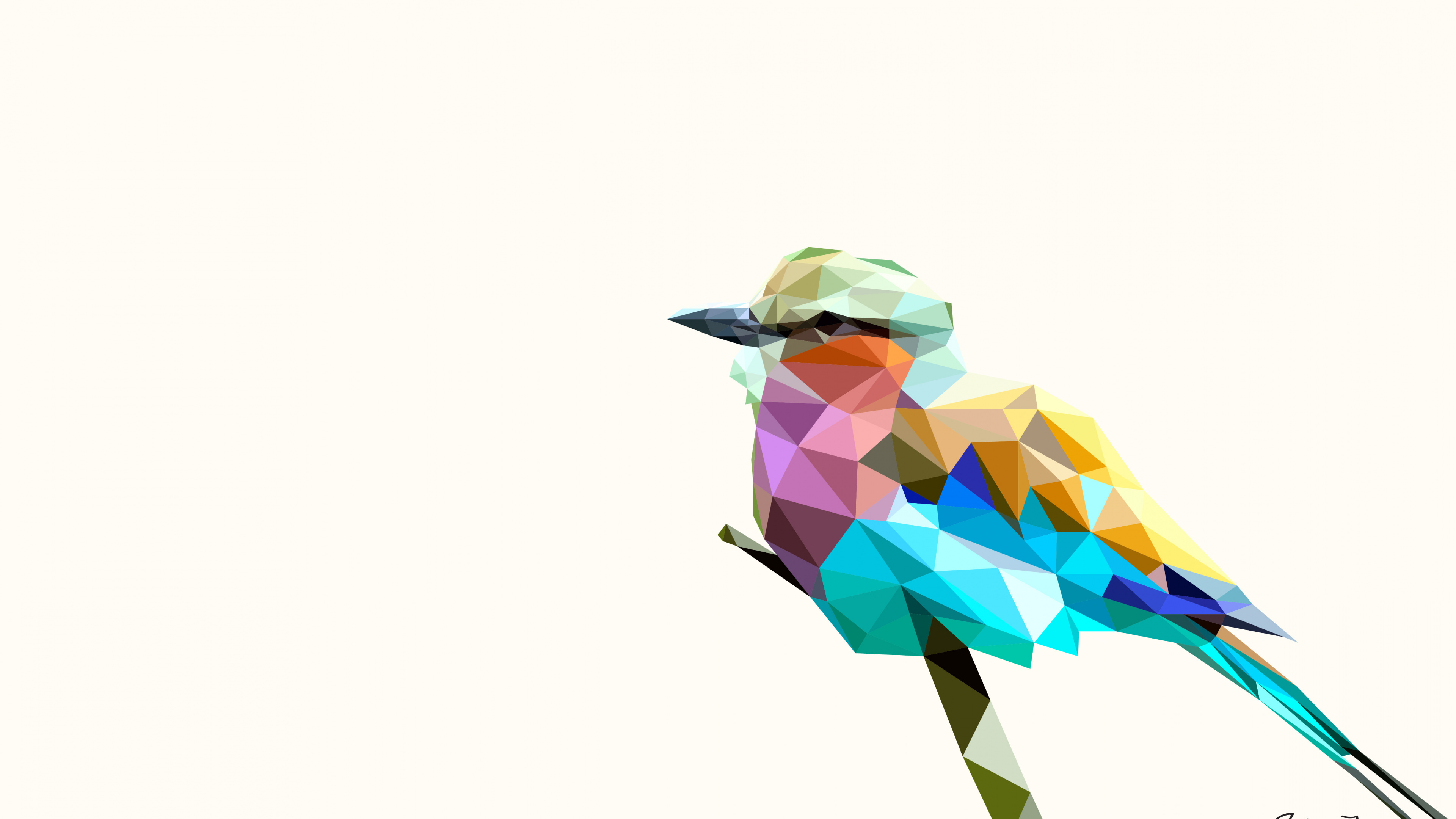 Pájaro Azul Verde y Amarillo. Wallpaper in 3840x2160 Resolution