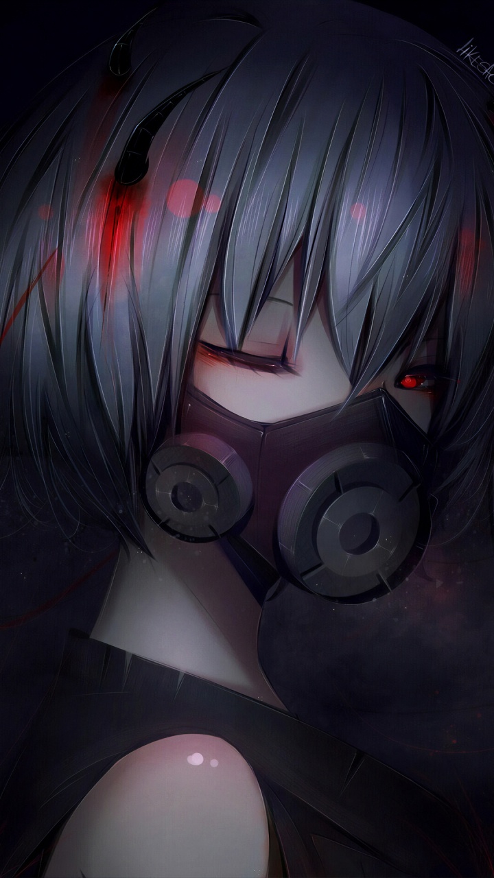 Purple Haired Male Anime Character. Wallpaper in 720x1280 Resolution