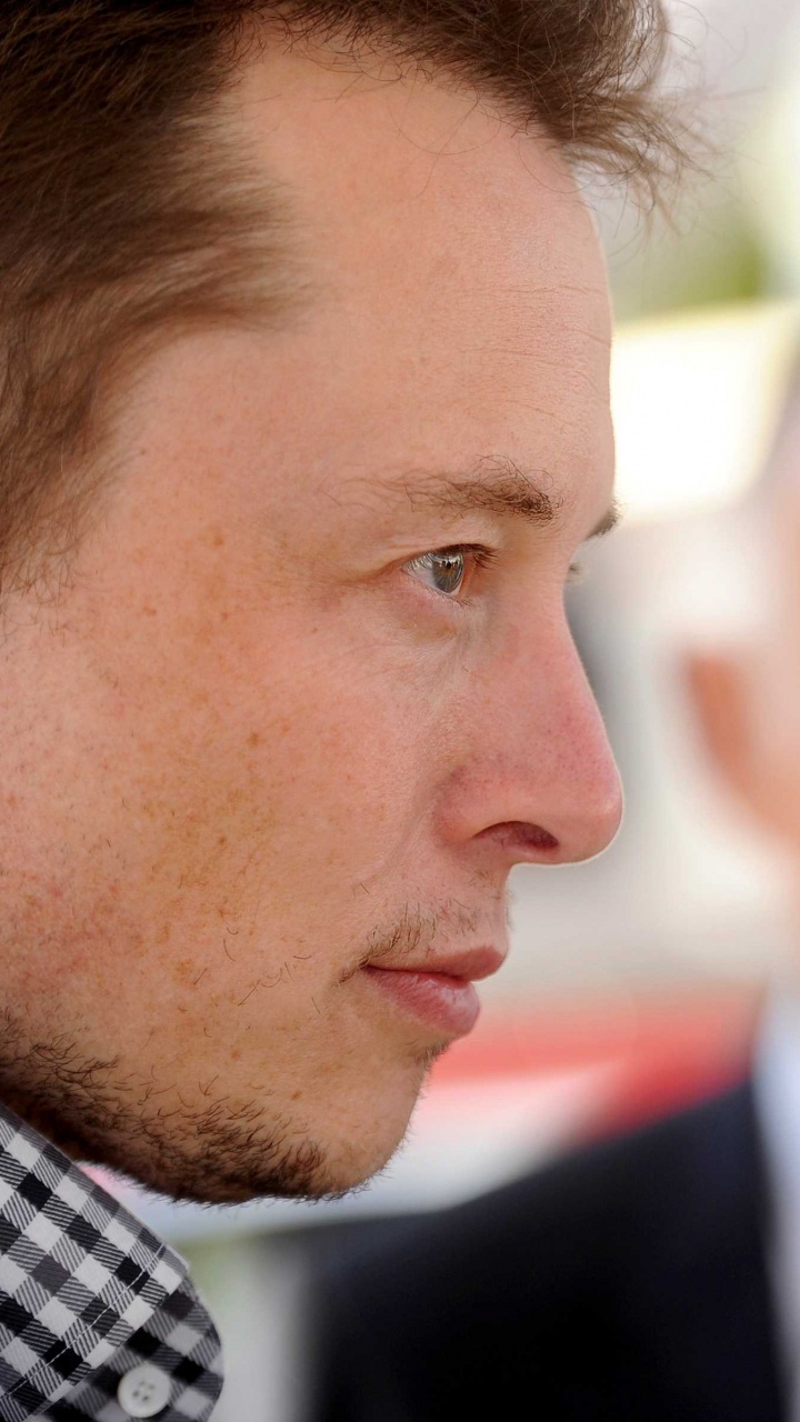 Elon Musk, SpaceX, Forehead, Chin, Cheek. Wallpaper in 720x1280 Resolution