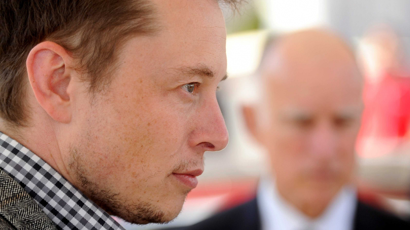 伊隆麝香, SpaceX, 额头, 下巴, 脸颊 壁纸 1366x768 允许