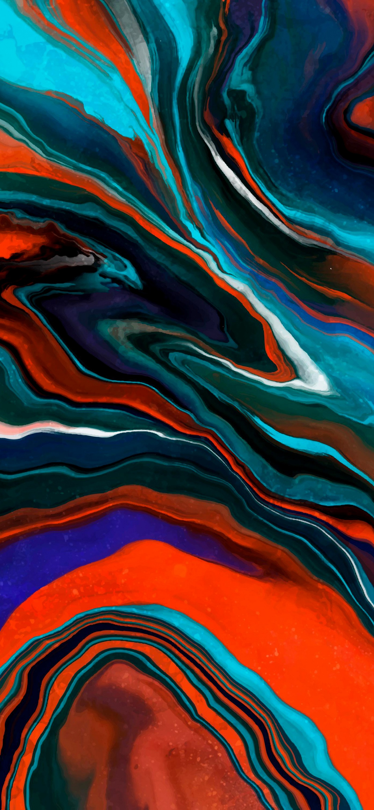 Moderne Kunst, Wasser, Azure, Textil, Orange. Wallpaper in 1242x2688 Resolution