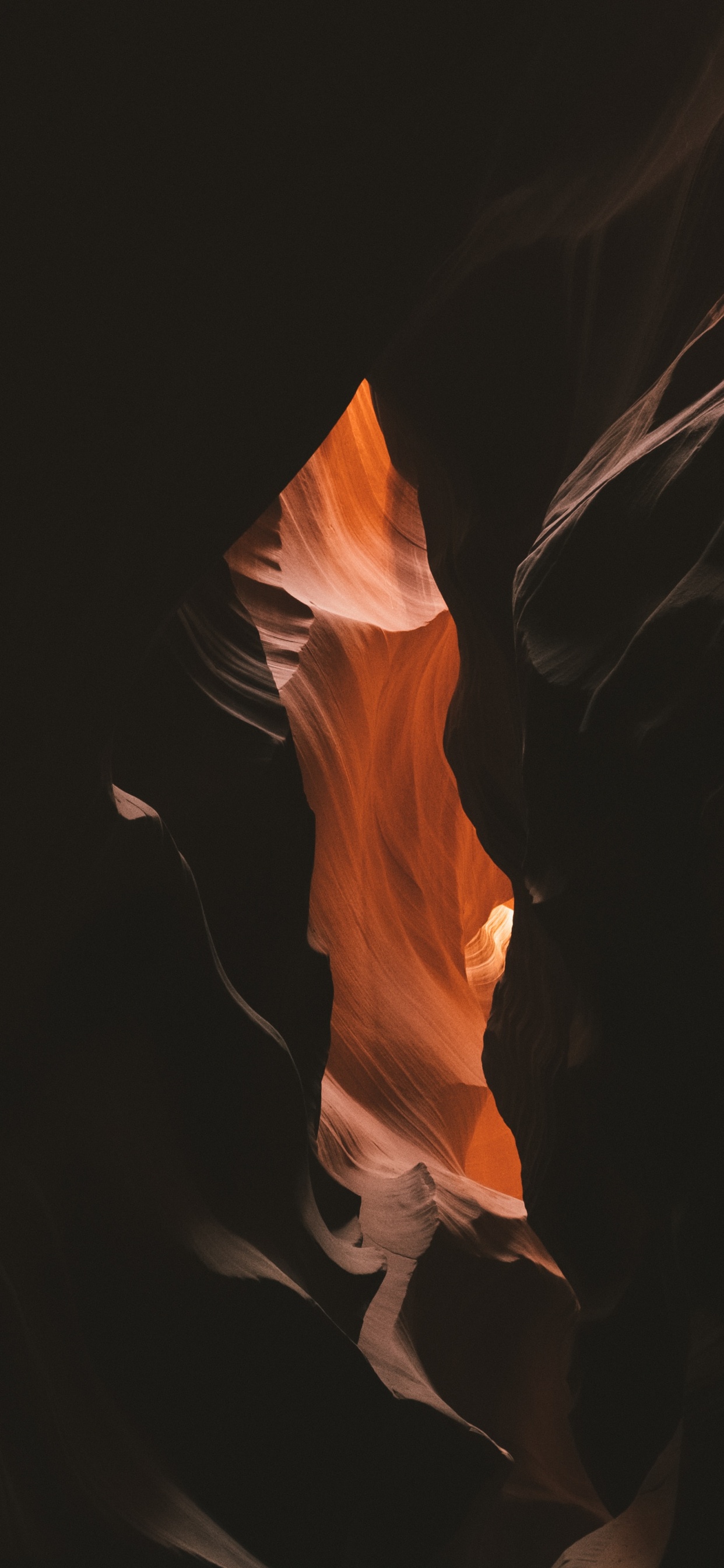 Antelope Canyon, Orange, Chaleur, Flamme, Feu. Wallpaper in 1242x2688 Resolution