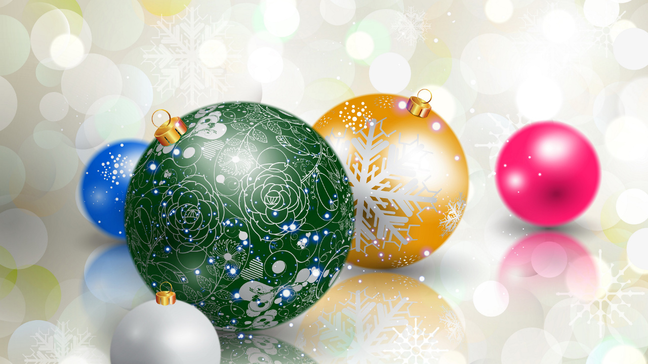 Nochevieja, Adorno de Navidad, Decoración de la Navidad, Esfera, Navidad. Wallpaper in 1280x720 Resolution