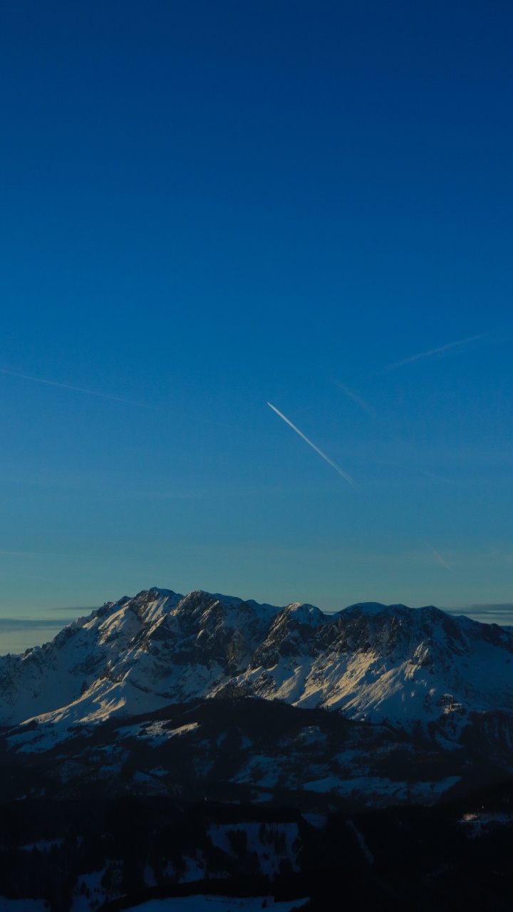 Mountainous Landforms, Mountain, Blue, Mountain Range, Cloud. Wallpaper in 720x1280 Resolution