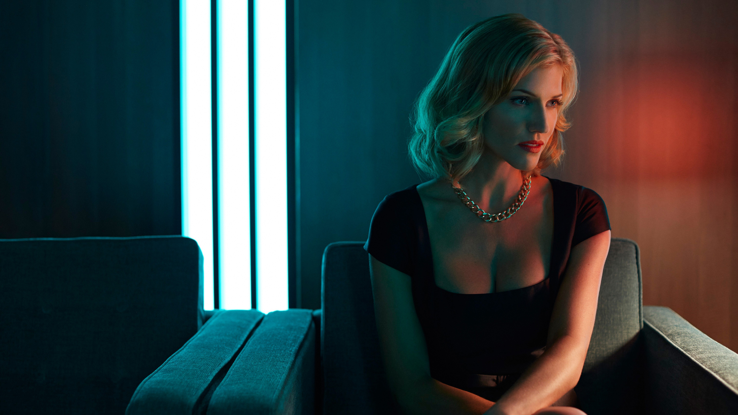 Tricia Helfer, Battlestar Galactica, Humanoider Zylon, Viondra Denninger, Nummer Sechs. Wallpaper in 2560x1440 Resolution