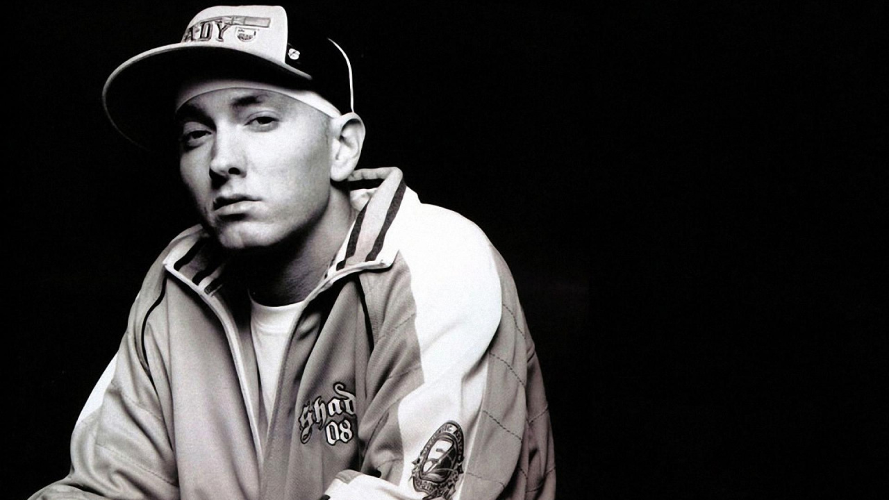 Eminem, White, Cool, Music, Rapping. Wallpaper in 1280x720 Resolution