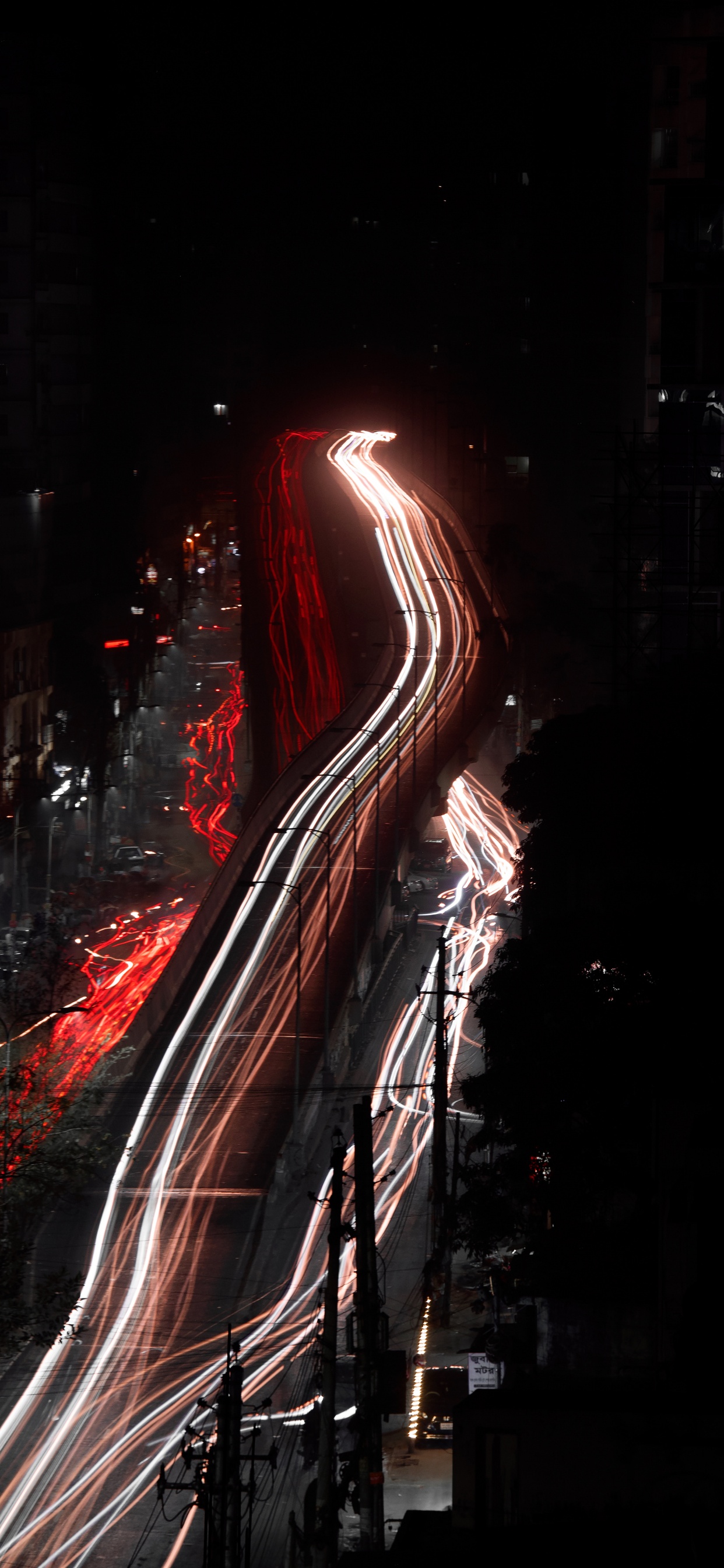 Time Lapse Photography of Cars on Road During Night Time. Wallpaper in 1242x2688 Resolution