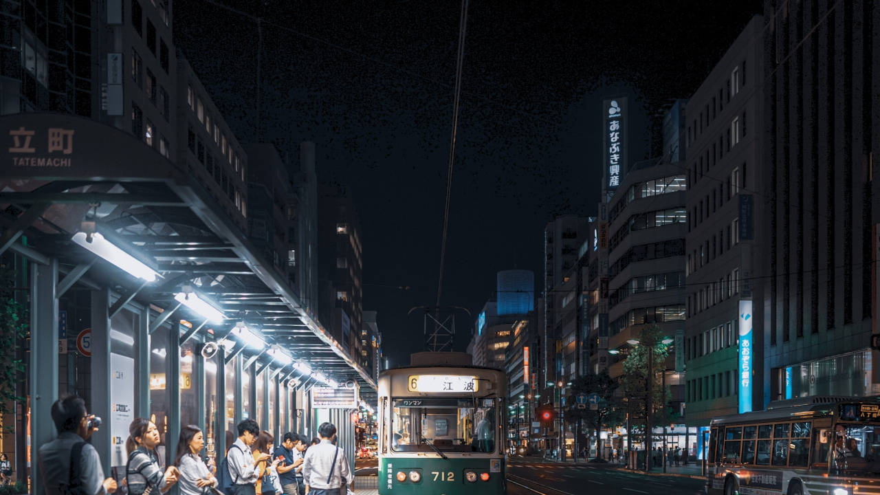 电力, 车灯, 通道, 跟踪, 城市景观 壁纸 1280x720 允许