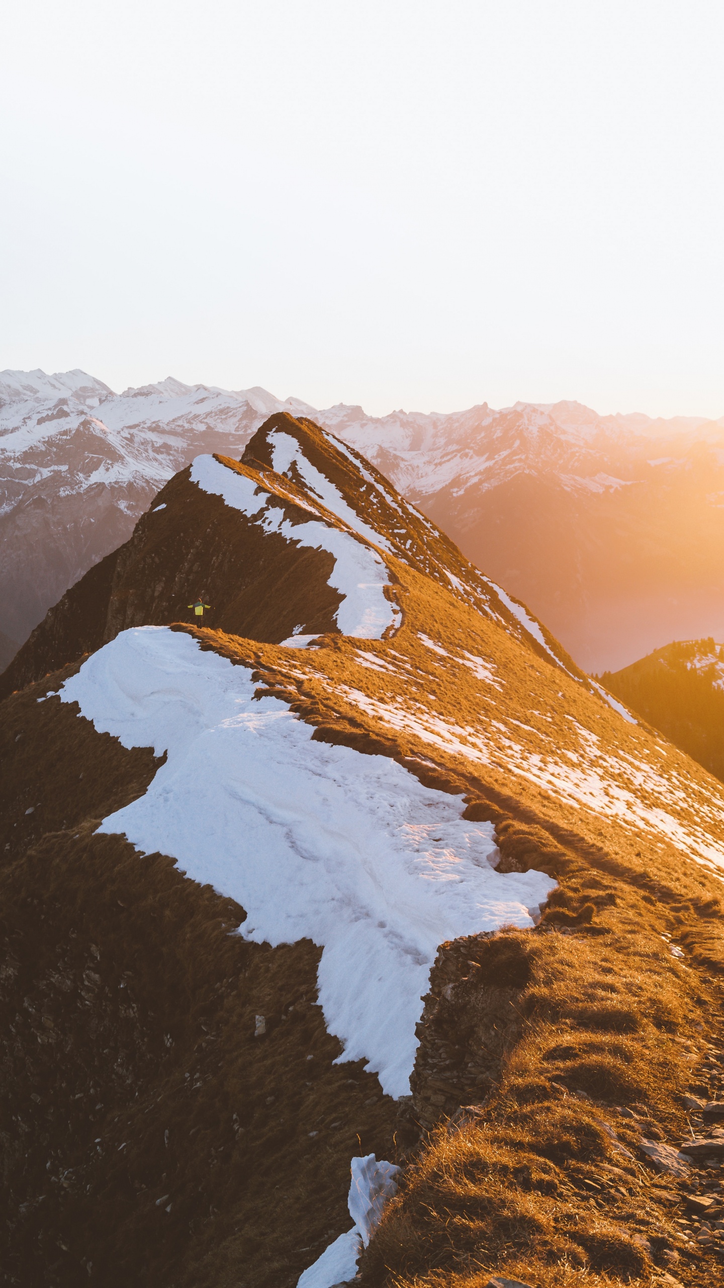 Morning, Mountainous Landforms, Sunlight, Hill, Divine Grace. Wallpaper in 1440x2560 Resolution