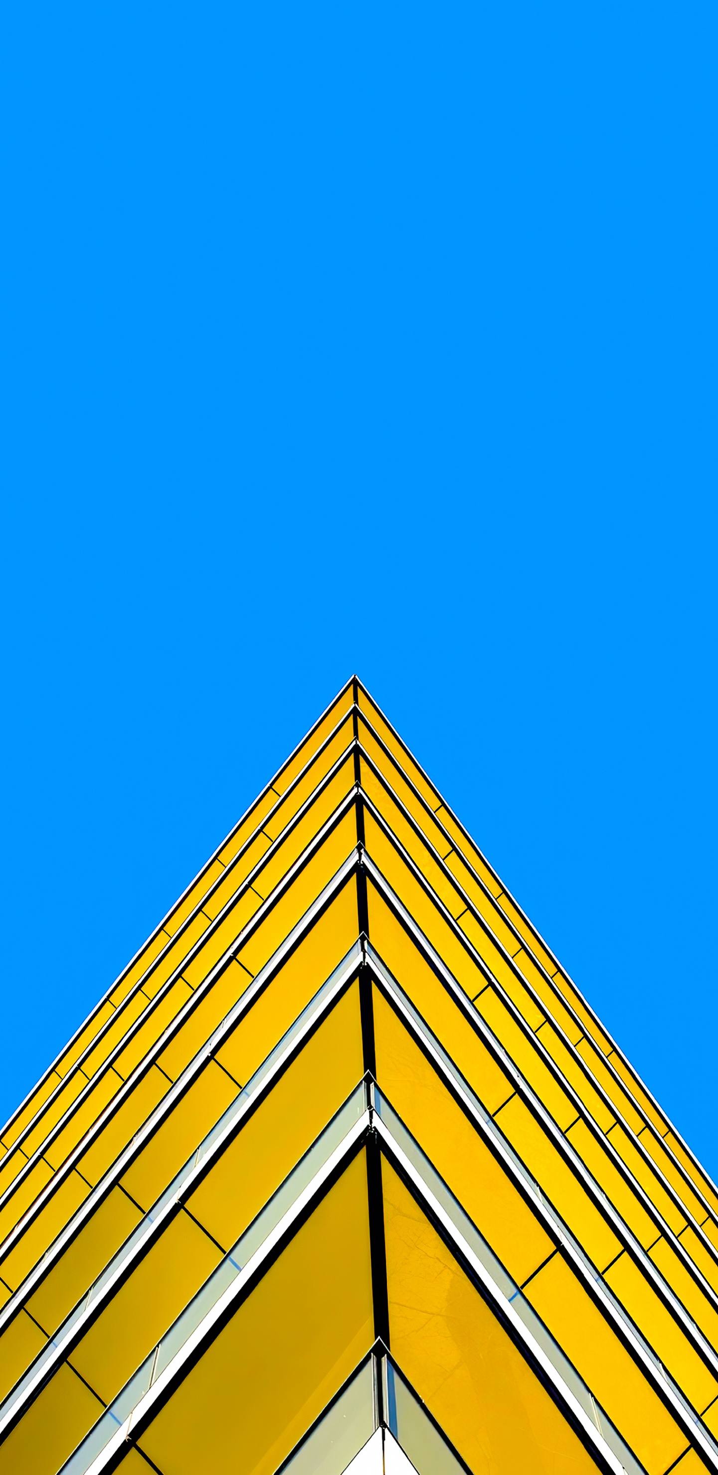Blue, Triangle, Rectangle, Slope, Parallels. Wallpaper in 1440x2960 Resolution