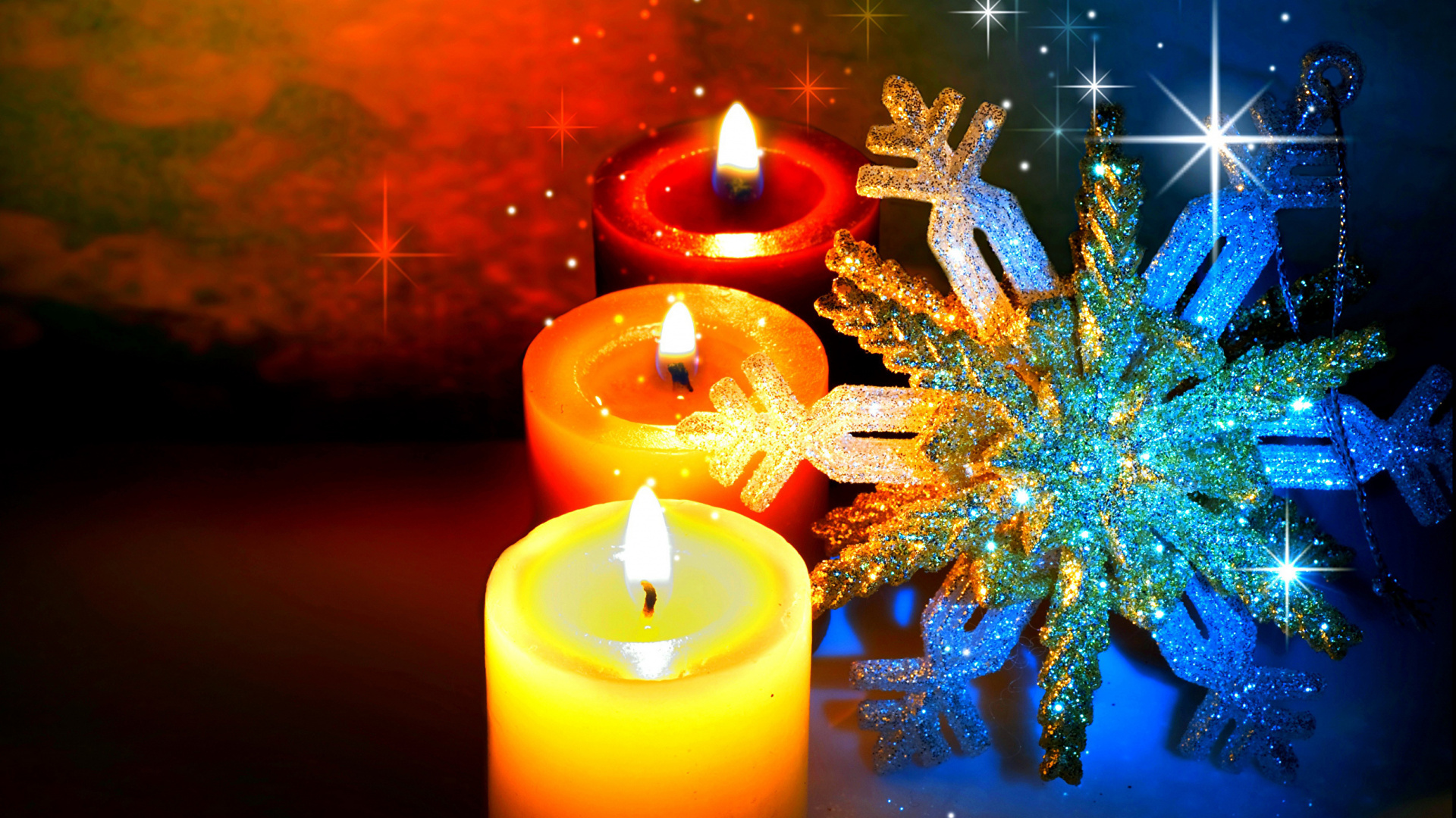 Neujahr, Kerze, Veranstaltung, Weihnachtsdekoration, Weihnachtsbeleuchtung. Wallpaper in 1920x1080 Resolution