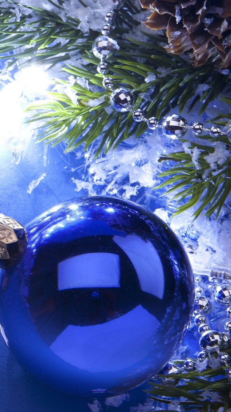 Blue, Christmas Ornament, Christmas, Christmas Decoration, Cobalt Blue. Wallpaper in 750x1334 Resolution