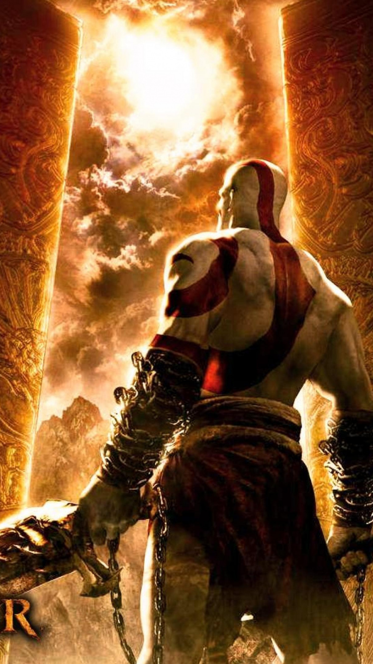 Dios de la Guerra, God of War Chains of Olympus, Dios de la Guerra Ii, Dios de la Guerra de la Ascensión, Kratos. Wallpaper in 750x1334 Resolution