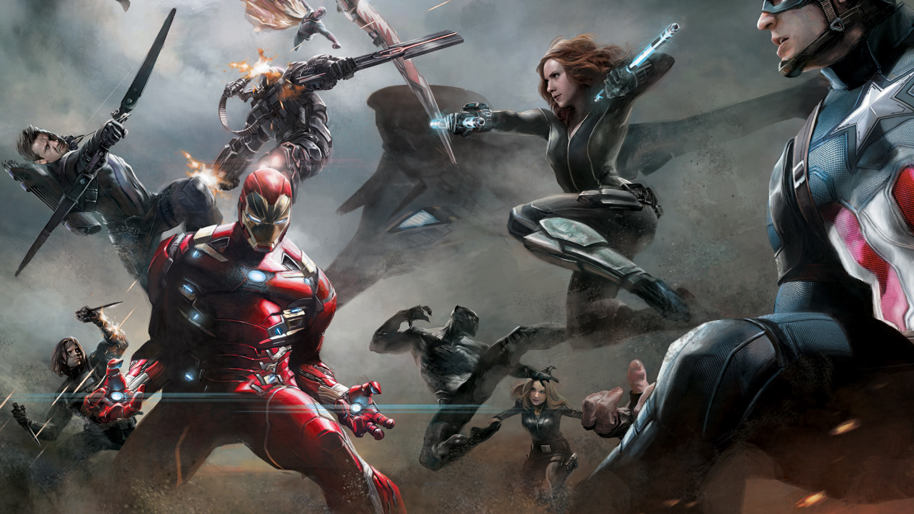 Captain America, Iron Man, Marvel, Black Panther, Pc-Spiel. Wallpaper in 1280x720 Resolution