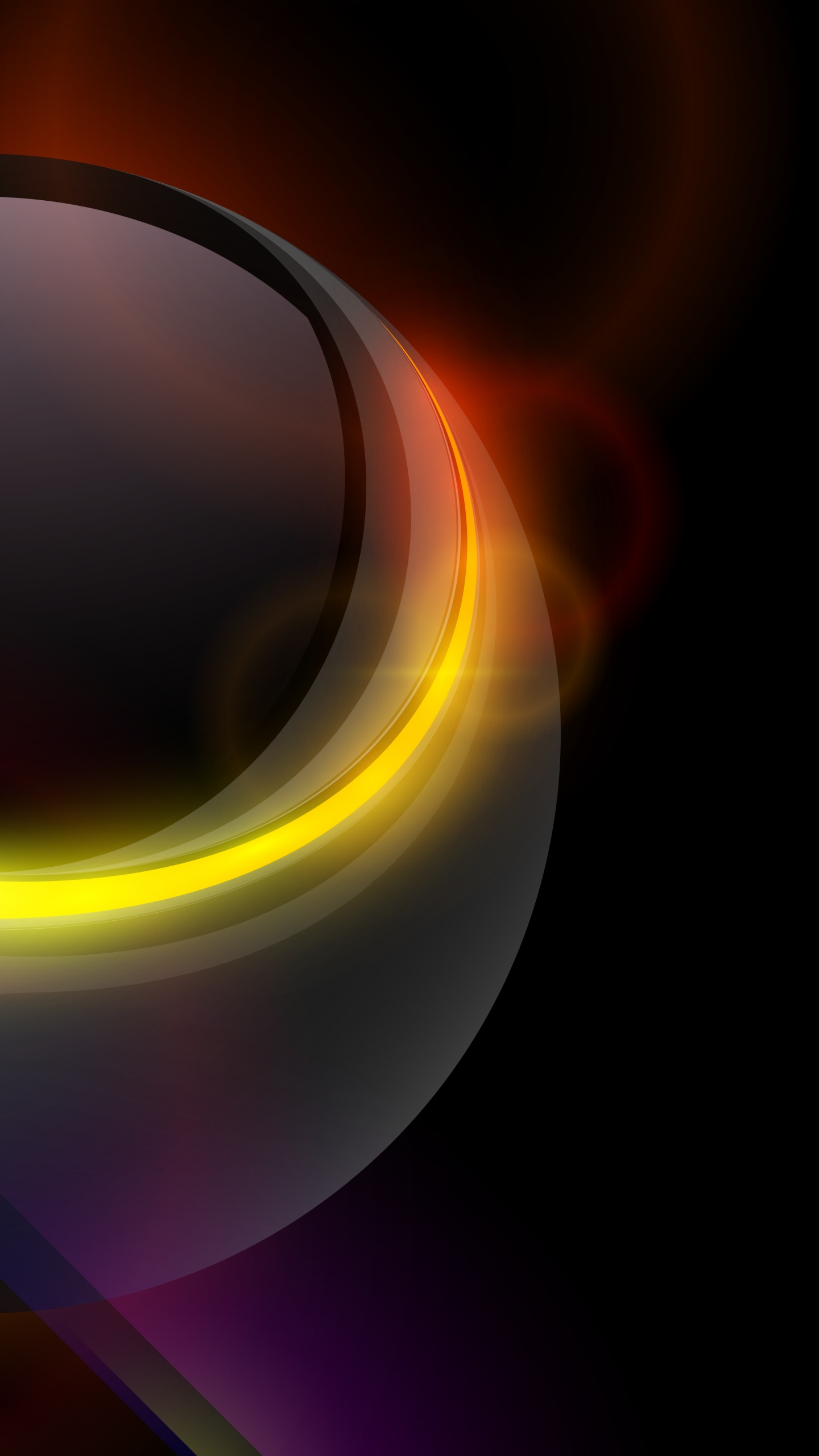 Naranja, Luz, Arte, Gas, Circulo. Wallpaper in 1440x2560 Resolution