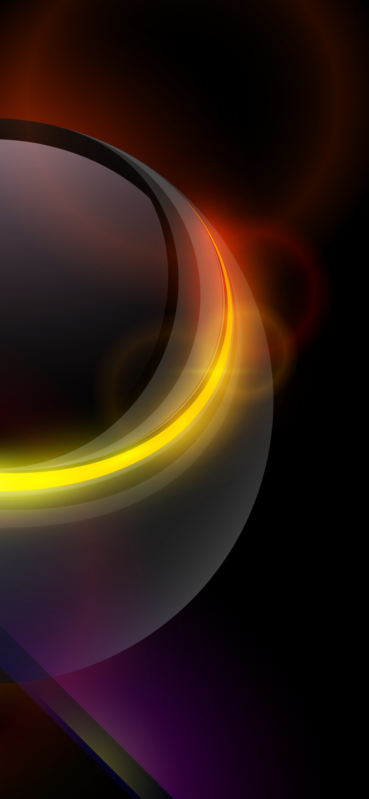 Orange, Light, Art, Gas, Circle. Wallpaper in 1242x2688 Resolution