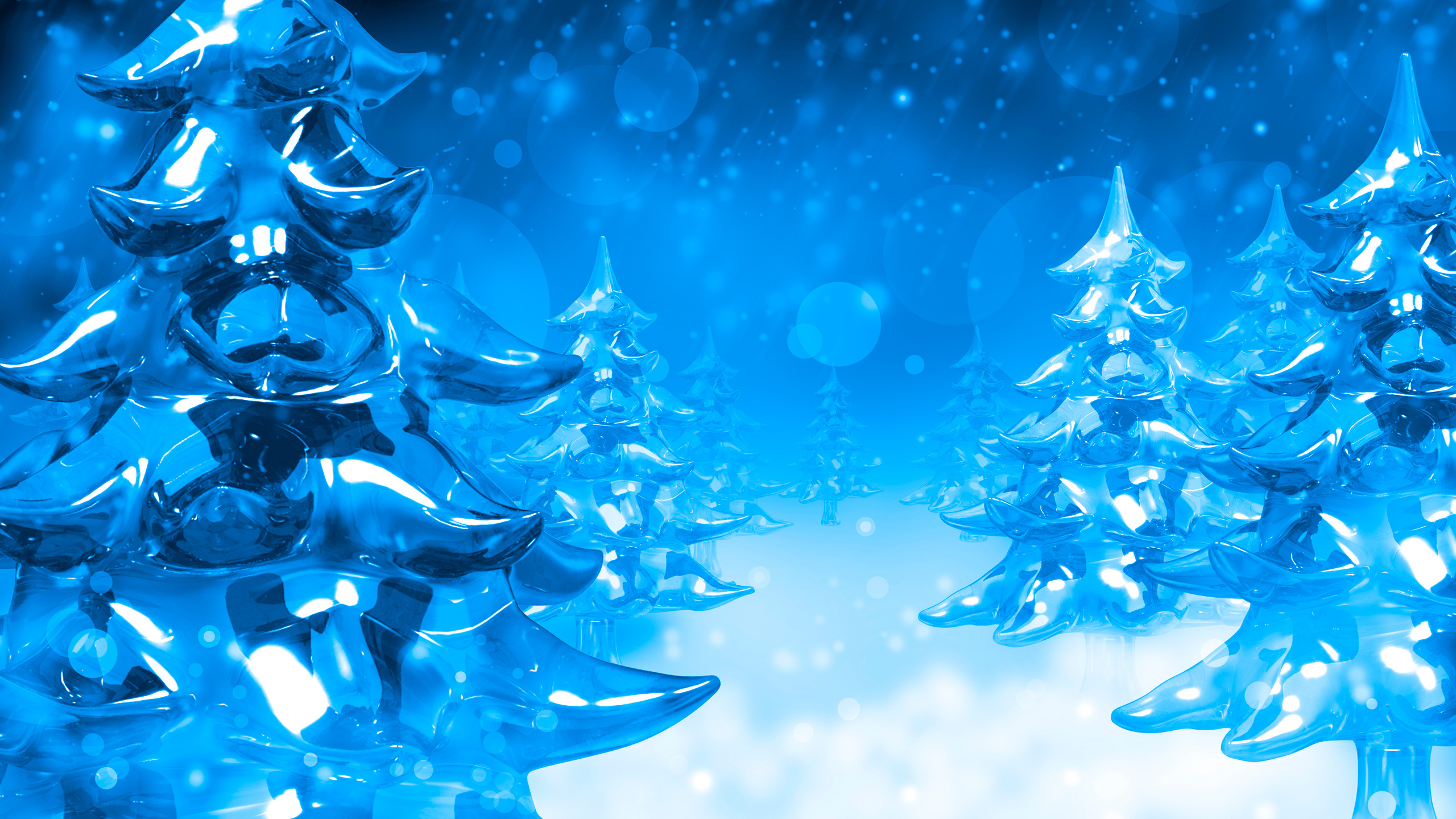 Weihnachten, Blau, Kobaltblau, Weihnachtsbaum, Weihnachtsdekoration. Wallpaper in 2560x1440 Resolution