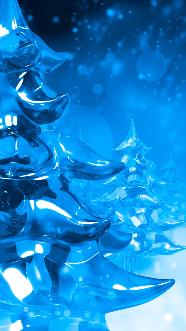 Christmas Day, Blue, Cobalt Blue, Christmas Tree, Christmas Decoration. Wallpaper in 720x1280 Resolution