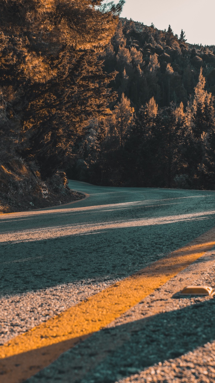 Shore, Asphalt, Wilderness, Sea, Rock. Wallpaper in 720x1280 Resolution