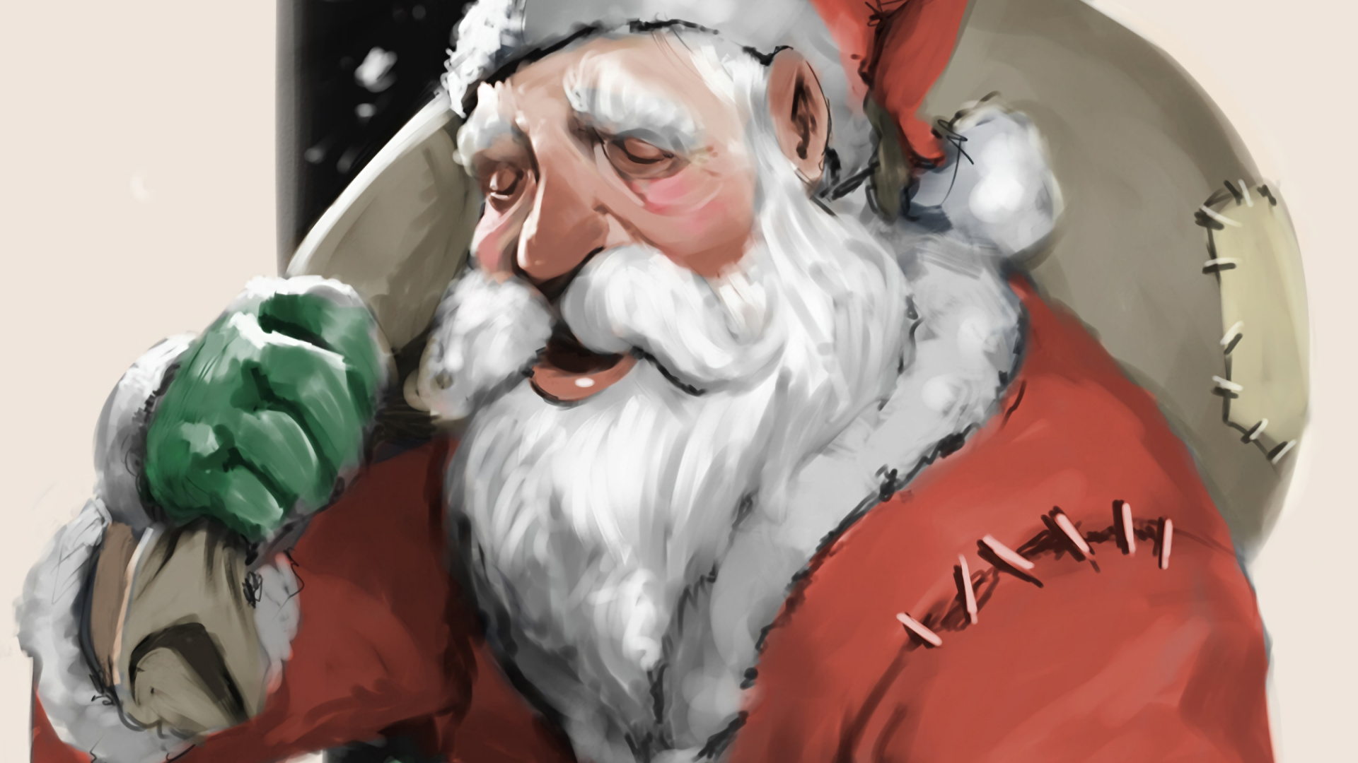 Ded Moroz, Creative Arts, Fictional Character, Lawn Ornament, Santa Claus Sitting. Wallpaper in 1920x1080 Resolution