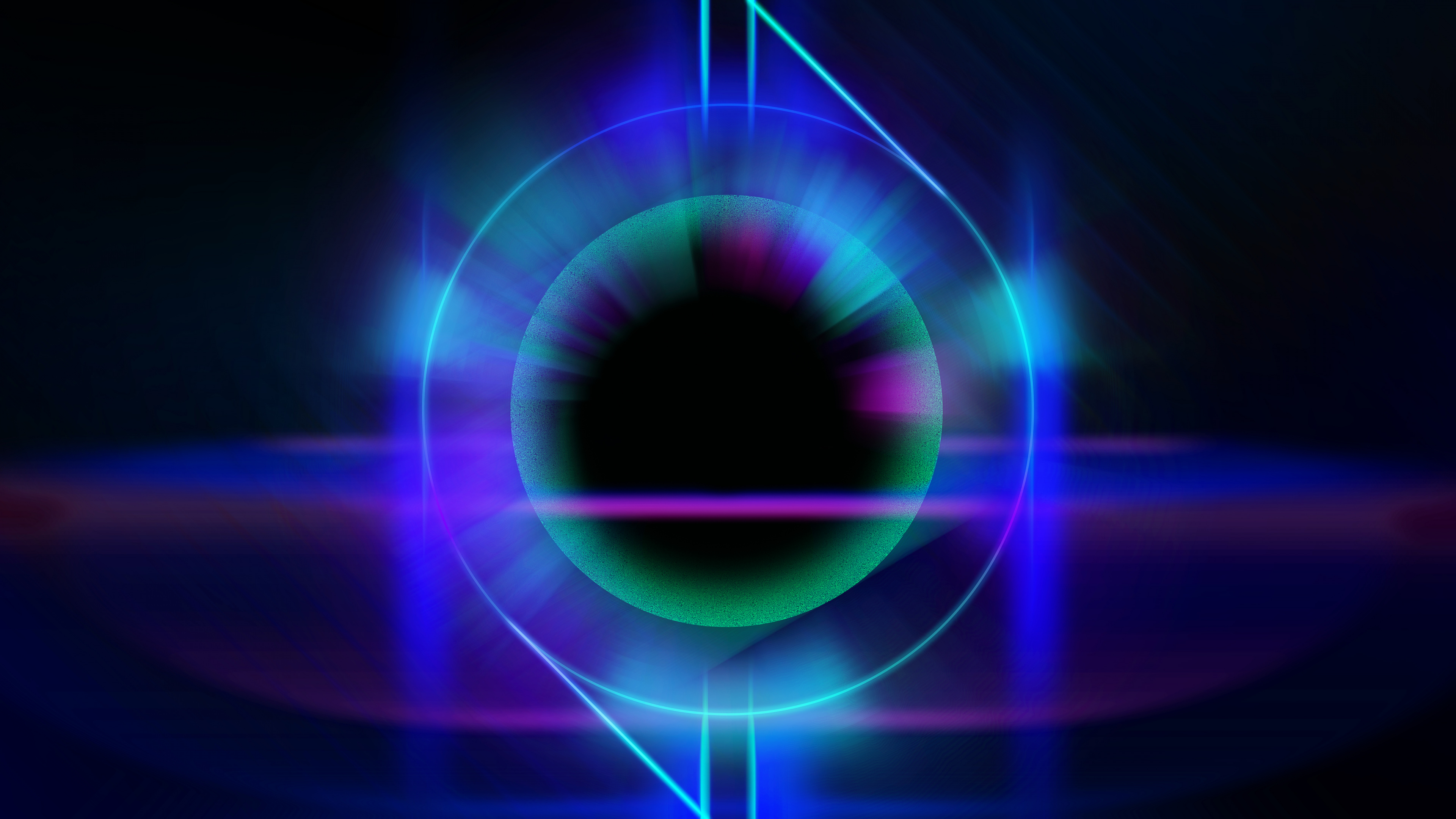 Purple and Blue Light Illustration. Wallpaper in 3840x2160 Resolution