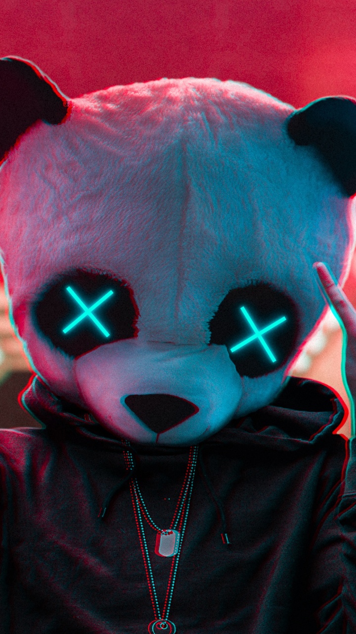 粉红色, 红色的, 品红色, 大熊猫 壁纸 720x1280 允许