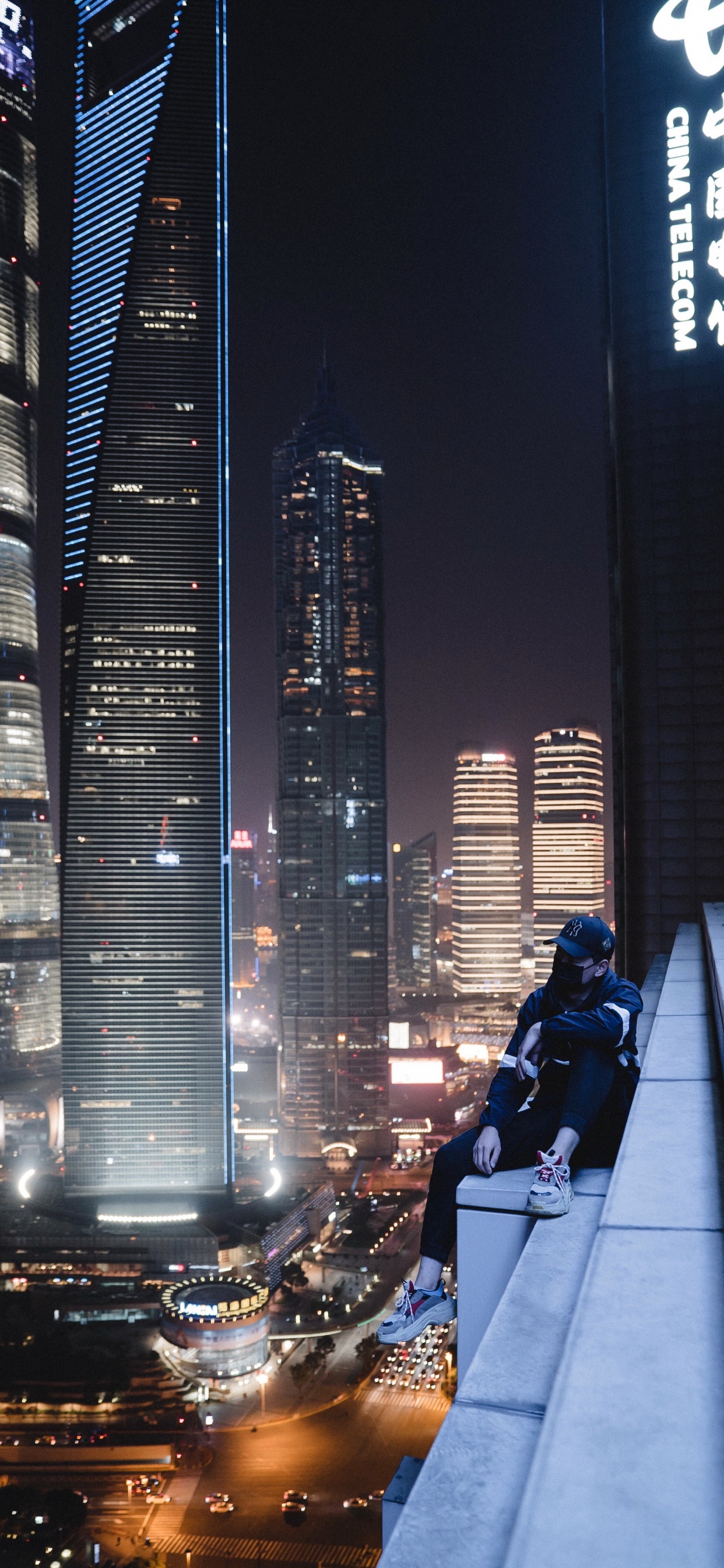 智能手机, Sim锁, 光, 塔块, 城市 壁纸 1242x2688 允许