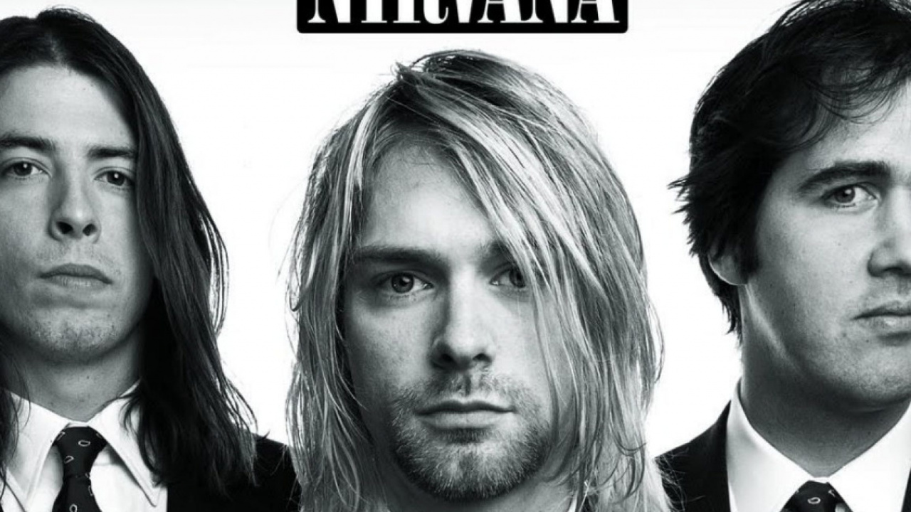 Nirvana, Nevermind, Forehead, Facial Hair, Black and White. Wallpaper in 1280x720 Resolution