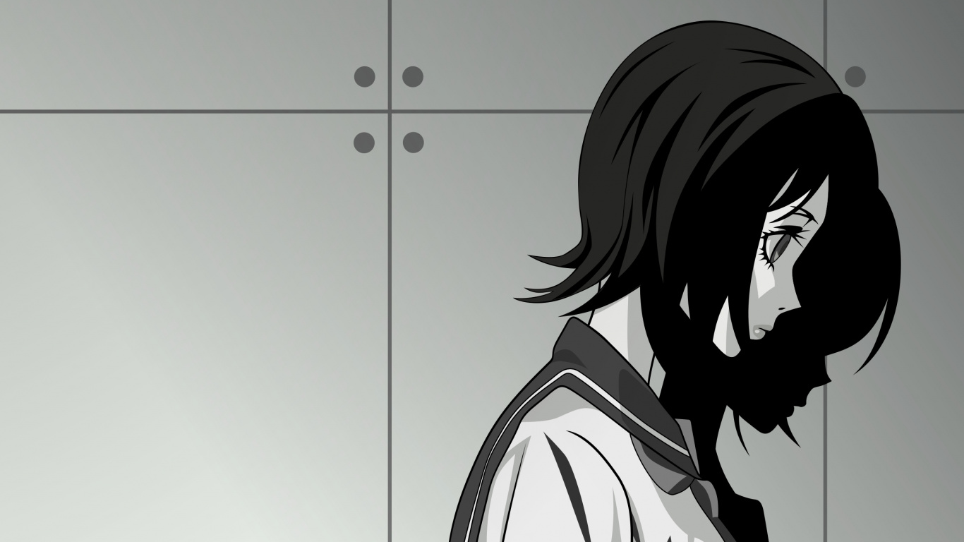 漫画家, 黑白摄影, 女孩 壁纸 1366x768 允许