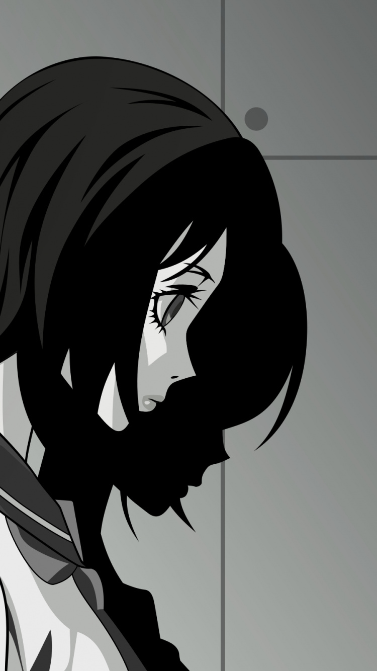 Black Haired Male Anime Character. Wallpaper in 750x1334 Resolution