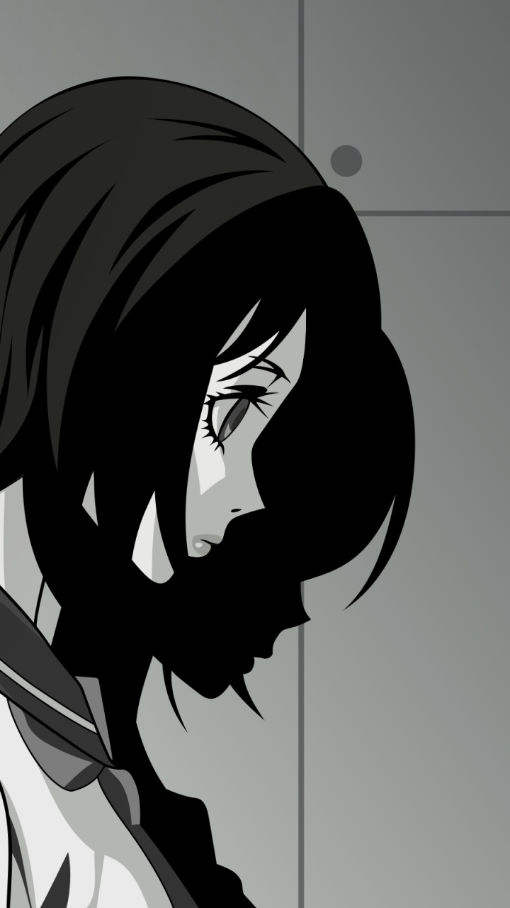 Schwarzhaariger Männlicher Anime-Charakter. Wallpaper in 720x1280 Resolution