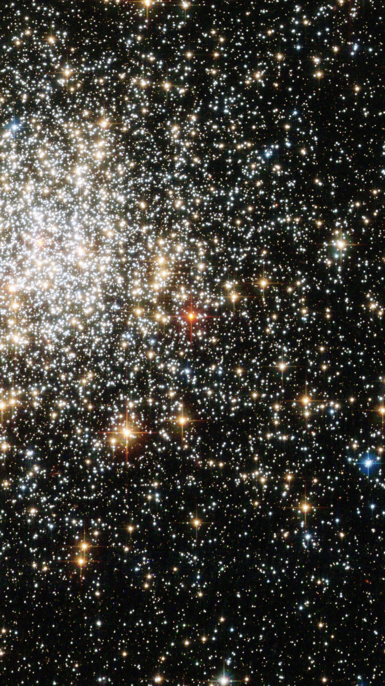 Estrellas Azules y Blancas en el Cielo. Wallpaper in 750x1334 Resolution