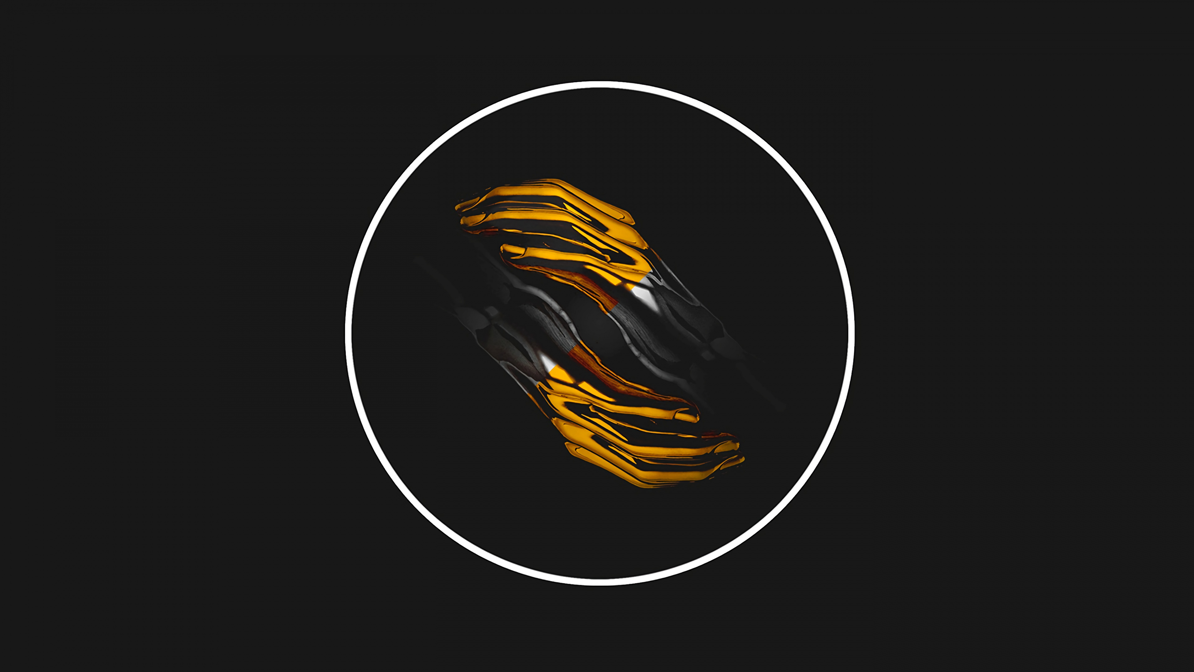 Logotipo de Pájaro Negro y Amarillo. Wallpaper in 3840x2160 Resolution